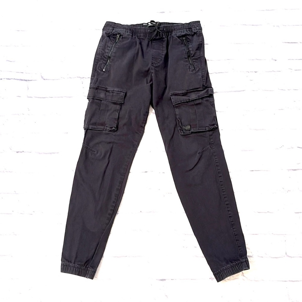 Hollister Skinny Joggers Black Cargo Utility Pants Size Small